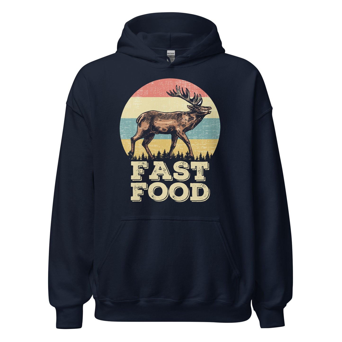 Hunting hoodie, Fast food hunting, hunting gifts for men, gifts for hunters, deer hunting hoodie