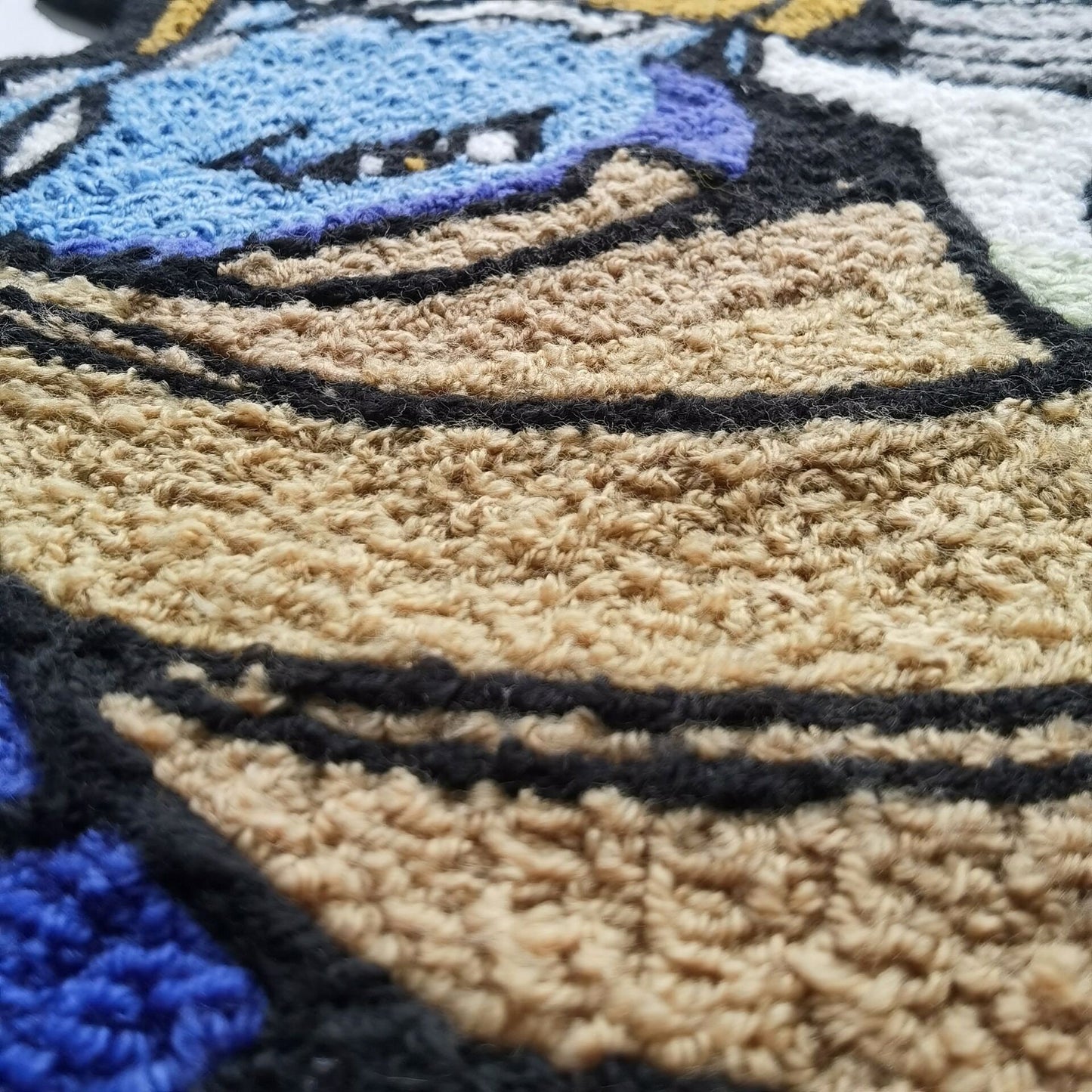 Blastoise Rug,Knitting Handmade Non-slip Area Rug Home Decor Turtok Tortank