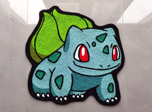 Bulbasaur Rug,Knitting Handmade Non-slip Area Rug Home Decor
