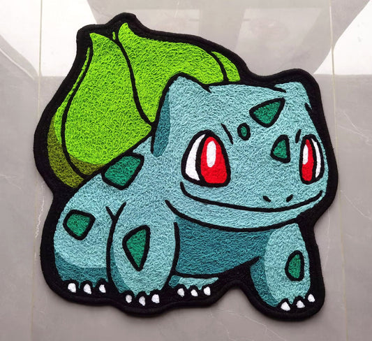 Bulbasaur Rug,Knitting Handmade Non-slip Area Rug Home Decor