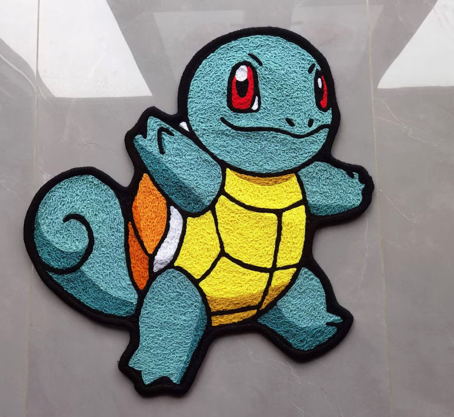 Squirtle Rug,Knitting Handmade Non-slip Area Rug Home Decor
