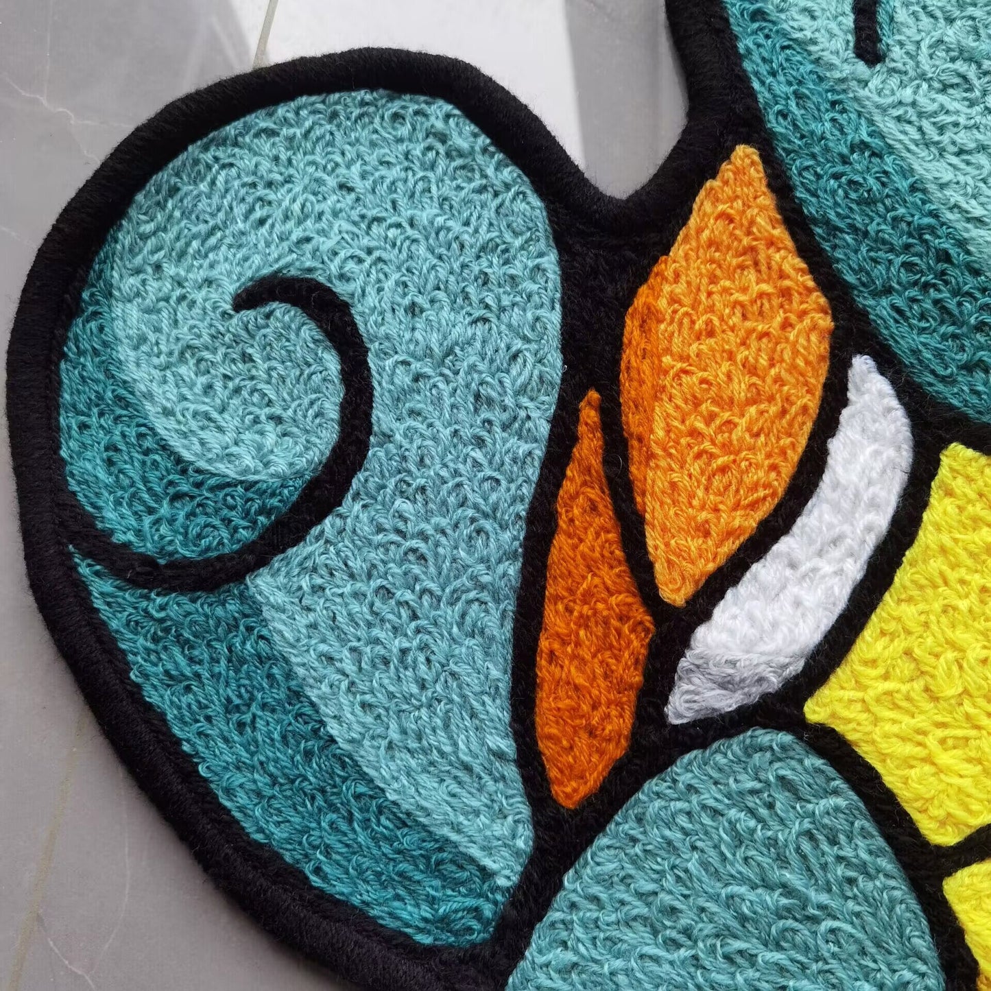 Squirtle Rug,Knitting Handmade Non-slip Area Rug Home Decor