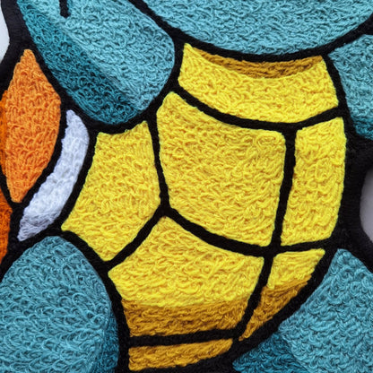 Squirtle Rug,Knitting Handmade Non-slip Area Rug Home Decor