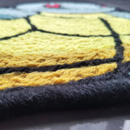 Squirtle Rug,Knitting Handmade Non-slip Area Rug Home Decor