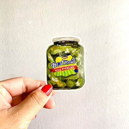 Pickle Jar | 3" Sticker Decal | Weatherproof | Pickle Lover Foodie