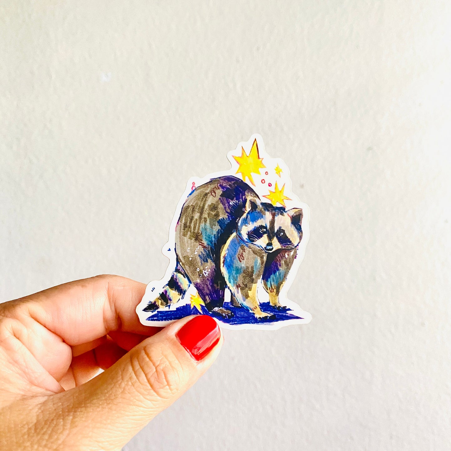 Raccoon | 3" Matte Sticker Decal | Weatherproof | Raccoon Animals Wildlife