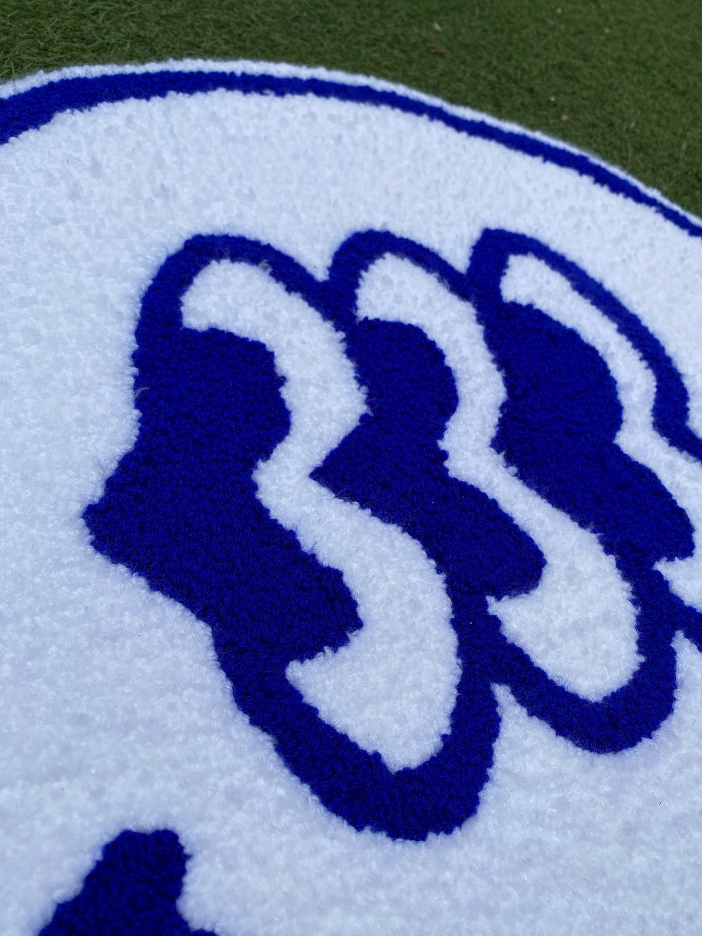 Cute trippy smile non-slip rug, Psychedelic Tripping Decor, New home gift, Alien rug