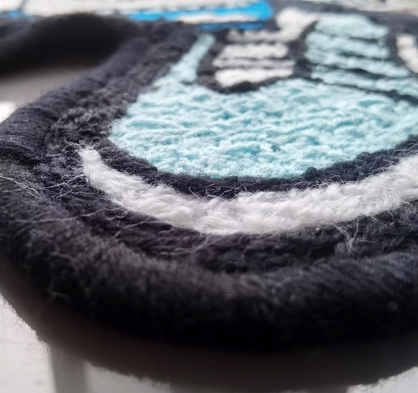 Kanye West Dropout Bear Rug,Knitting Handmade Non-slip Area Rug Home Decor