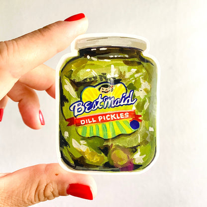 Pickle Jar | 3" Sticker Decal | Weatherproof | Pickle Lover Foodie