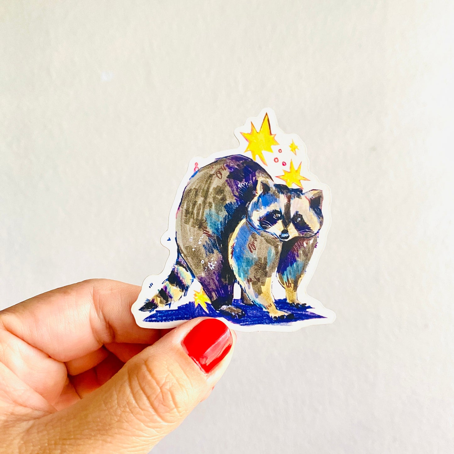 Raccoon | 3" Matte Sticker Decal | Weatherproof | Raccoon Animals Wildlife