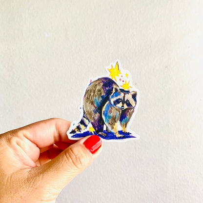 Raccoon | 3" Matte Sticker Decal | Weatherproof | Raccoon Animals Wildlife