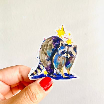 Raccoon | 3" Matte Sticker Decal | Weatherproof | Raccoon Animals Wildlife