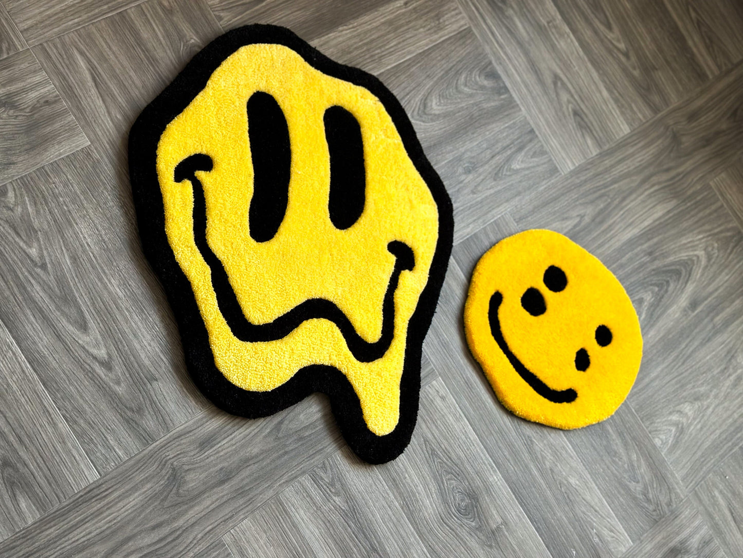 smiley face rug , custom rug . rugs for bedroom aesthetic , Hand Tufted rugs