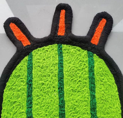 FINAL FANTASY Cactuar Rug,Knitting Handmade Non-slip Area Rug Home Decor