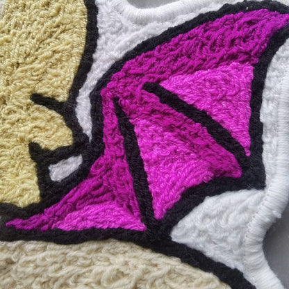 FINAL FANTASY Moogle Rug,Knitting Handmade Non-slip Area Rug Home Decor