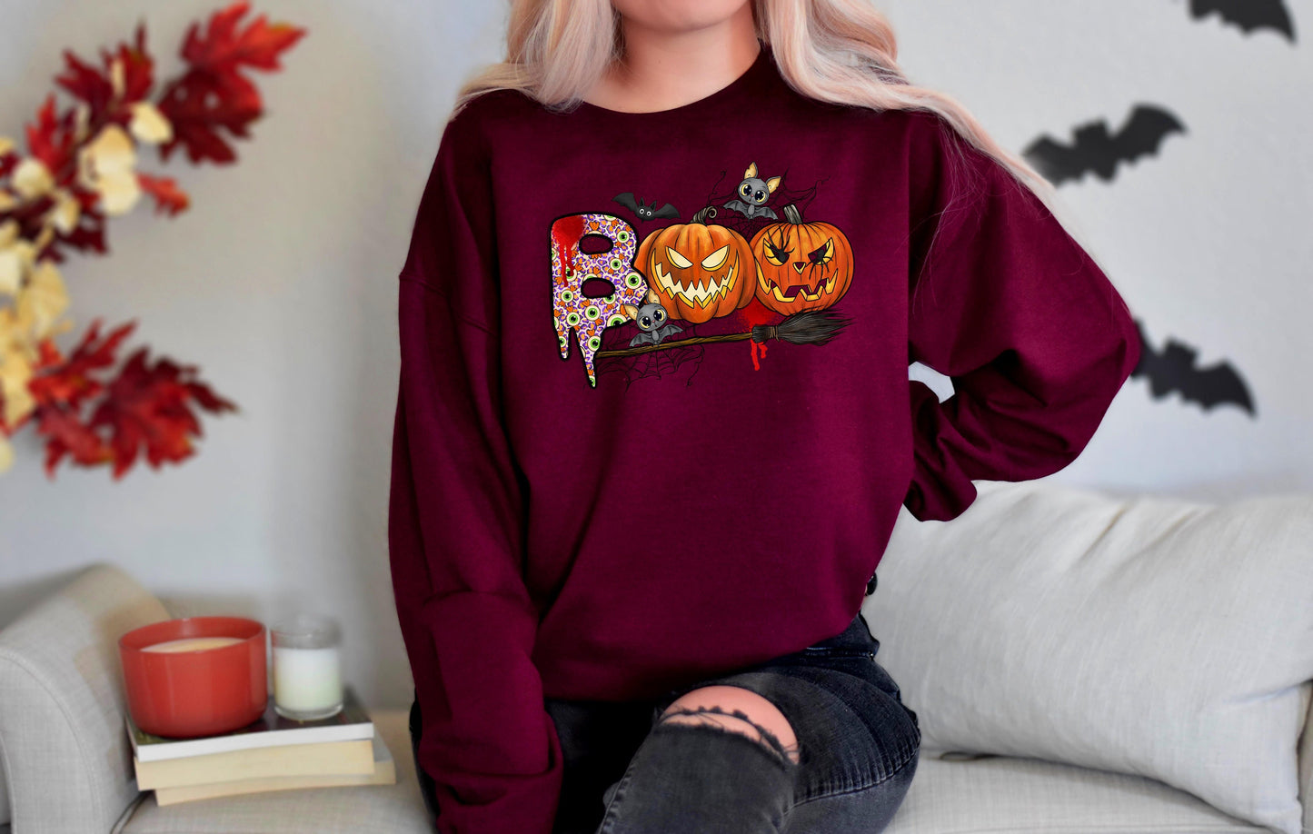Halloween Kids Sweatshirt, Halloween Boo Sweatshirt, Funny Halloween Sweatshirt, Halloween Matching Sweatshirt, Halloween Sweatshirt