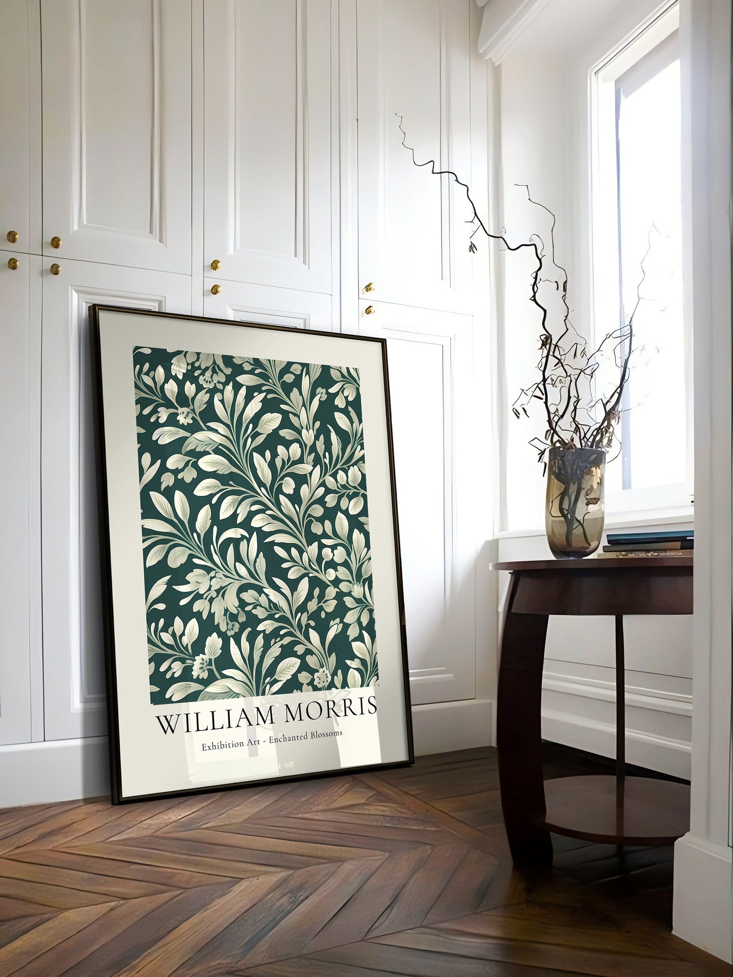 William Morris Poster | William Morris Print | Mid Century Modern Art  | Aesthetic Room Decor Flower Market Poster | Sage Green Wall Art