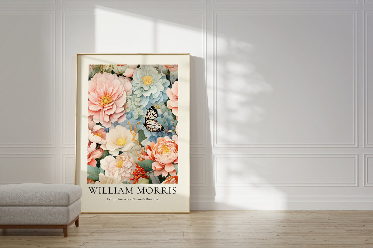 William Morris Poster | William Morris Print | Mid Century Modern Art  | Aesthetic Room Decor Flower Market Poster | Modern Wall Art