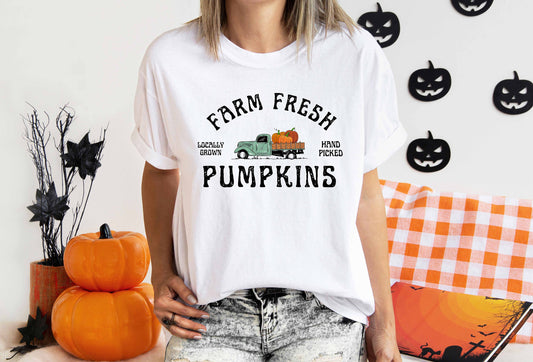 Farm Fresh Pumpkins Fall Women sweatshirt, Thanksgiving sweater, Fall Pumpkin, Fall Tee, Pumpkin Patch, Autumn Tee, Halloween Women sweater