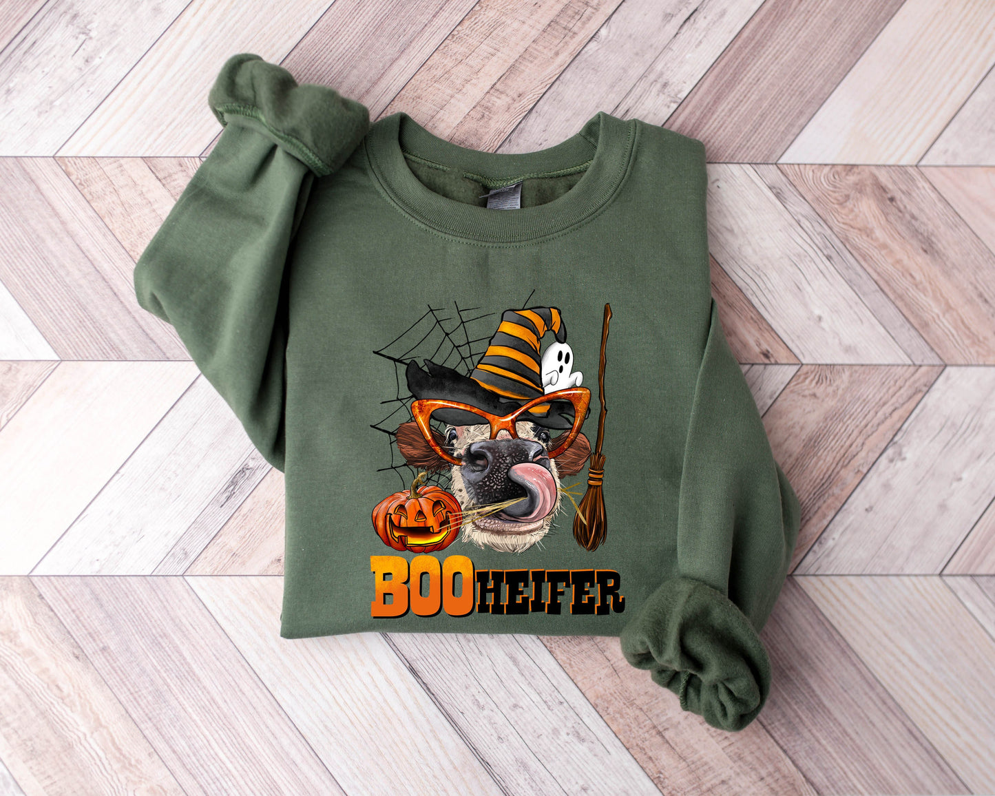 Boo Ghost Cow Halloween Sweatshirt, Moo I Mean Boo Sweatshirt, Funny Cow Sweatshirt, Funny Halloween Gifts, Halloween Shirt, Halloween sweat
