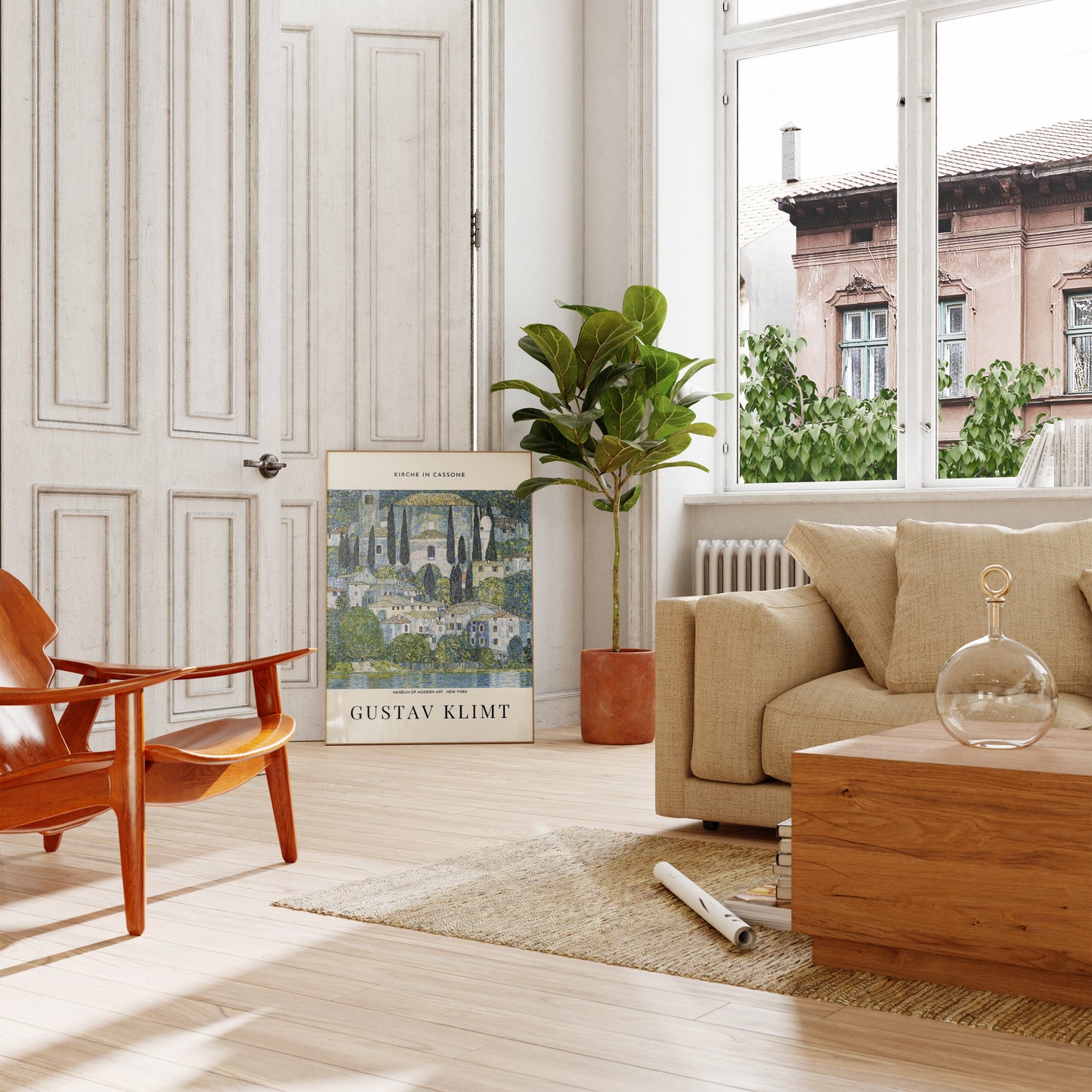 Gustav Klimt Poster - Exhibition Modern Home Decor Poster | Gustav Klimt Print | Klimt Museum Painting | Klimt Living Room Decor | Klimt Art