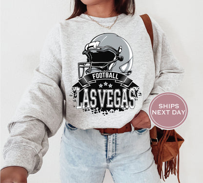 Las Vegas Football Sweatshirt, Vintage Las Vegas  Crewneck, Retro Las Vegas  Sweatshirt, Las Vegas  Varsity Sweatshirt, Las Vegas Longsleeve