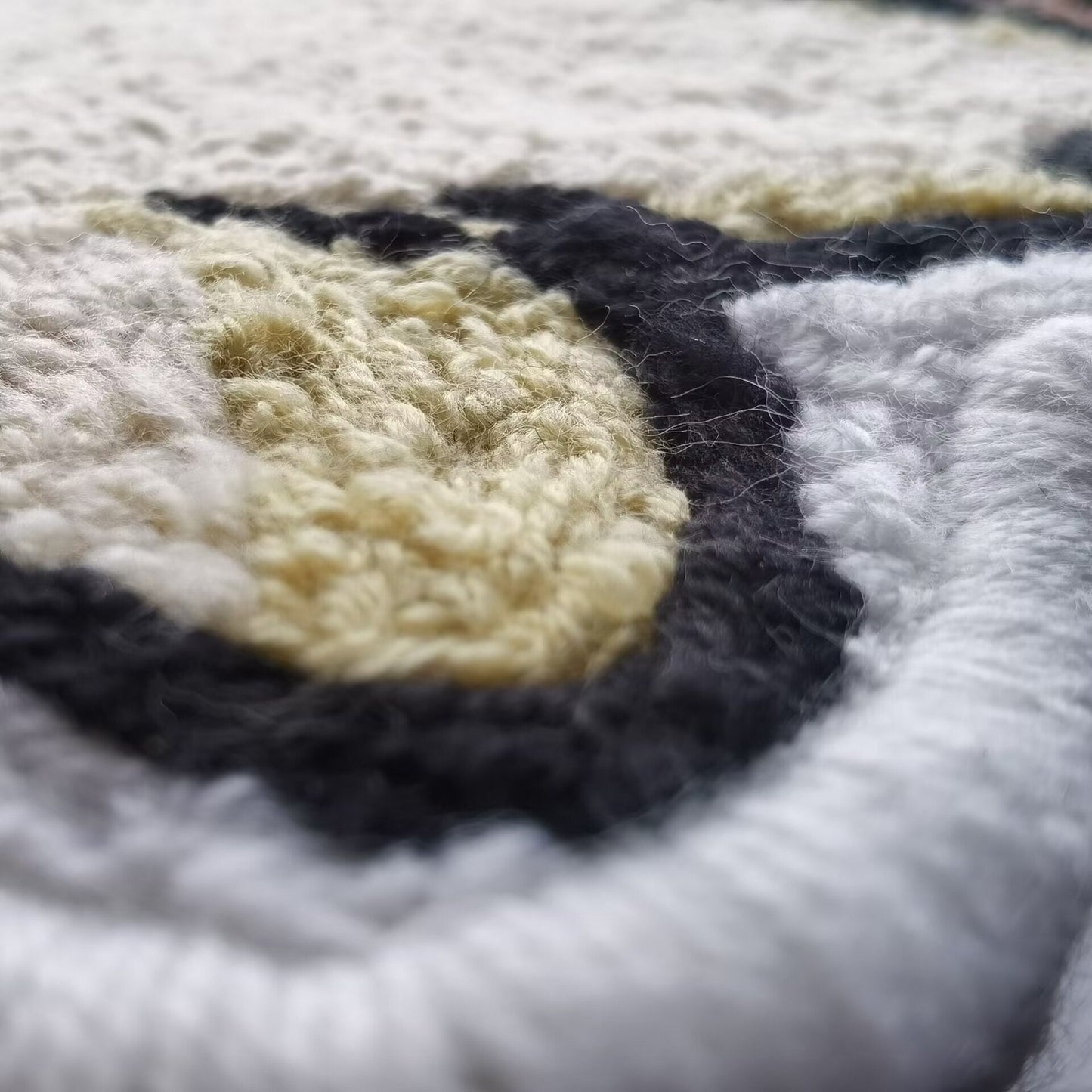 FINAL FANTASY Moogle Rug,Knitting Handmade Non-slip Area Rug Home Decor