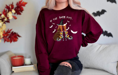 If The Shoe Fits Sweatshirt, Happy Halloween Shirt, Halloween Party Shirt, Halloween Gift Sweatshirt, Halloween Sweater, Halloween Costume