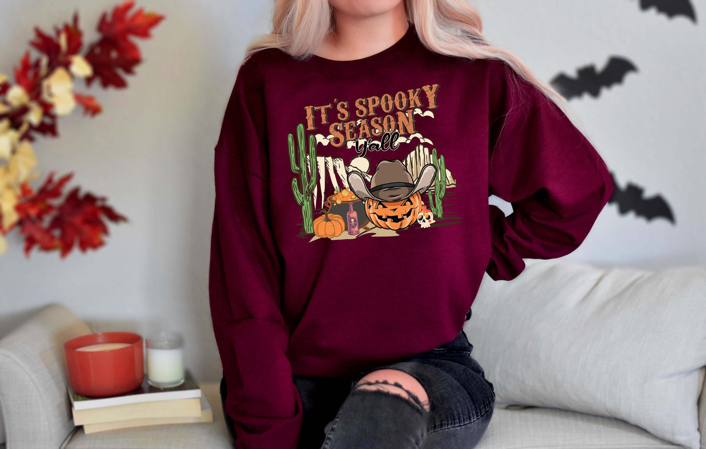 Spooky Season Sweatshirt,Fall Sweatshirt,Halloween Sweatshirt,Spooky Sweatshirt,Fall Sweater,Halloween Sweater,Spooky Sweater,Halloween Tee