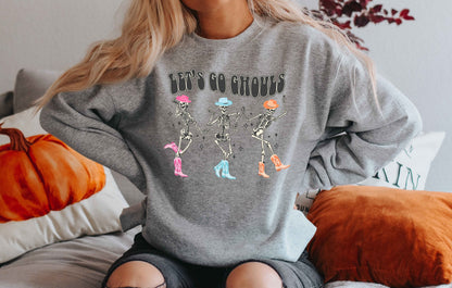Lets go ghouls Sweatshirt, Halloween Hoodie, Retro Fall Shirt, Fall Sweatshirt, Ghost Hoodie, Halloween Gift