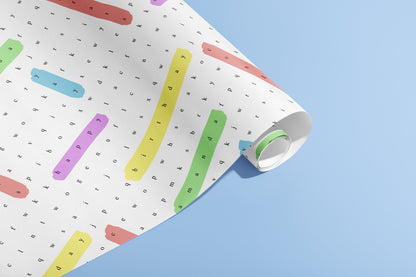 Personalised Birthday Gift Wrap, Wrapping Paper, Word search, Your Name, Customised, Wedding, Party, Paper, Your Age, Eco, Recyclable, Ink