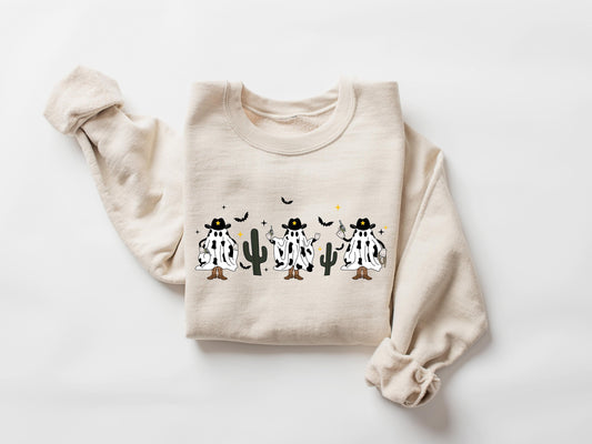 Halloween Cow Sweatshirt, Halloween Sweatshirt, Western Sweatshirt, Halloween Cowboy Shirt, Halloween Tee, Halloween Cow Tee, Halloween Tee