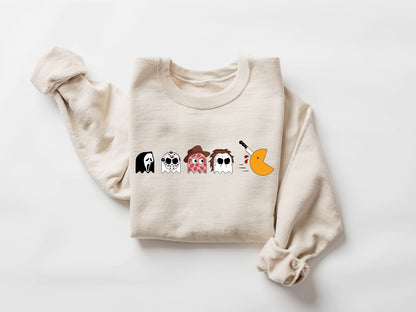 Funny Halloween Sweatshirt, Skeleton Sweatshirt, Skeleton crewneck, Halloween Crewneck, Pumpkin Sweatshirt, Fall Sweatshirt, Gift For Her