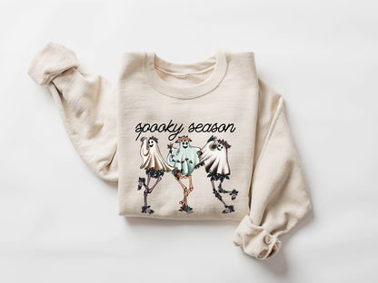 Spooky Season Sweatshirt, Spooky Sweatshirt, Halloween Sweatshirt, Spooky Vibes Sweatshirt, Cute Halloween Sweatshirt, Cute and Scary