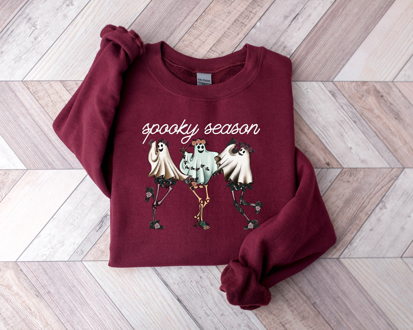 Spooky Season Sweatshirt, Spooky Sweatshirt, Halloween Sweatshirt, Spooky Vibes Sweatshirt, Cute Halloween Sweatshirt, Cute and Scary
