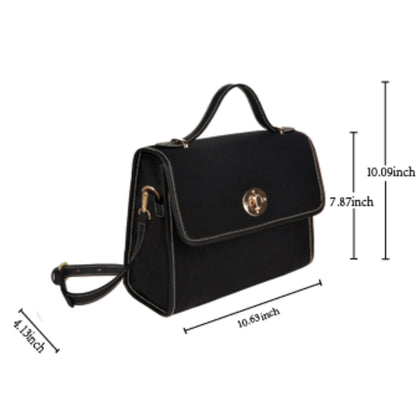 Vintage Stamp Alice in Wonderland Waterproof Canvas Purse. Womans Crossbody/Shoulder bag. Gift for Her