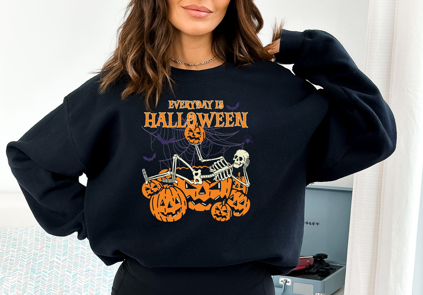 Every Day is Halloween Sweatshirt,Halloween Sweatshirt,Funny Halloween Sweatshirt, Women Halloween Shirt,Halloween Gift,Halloween Shirt