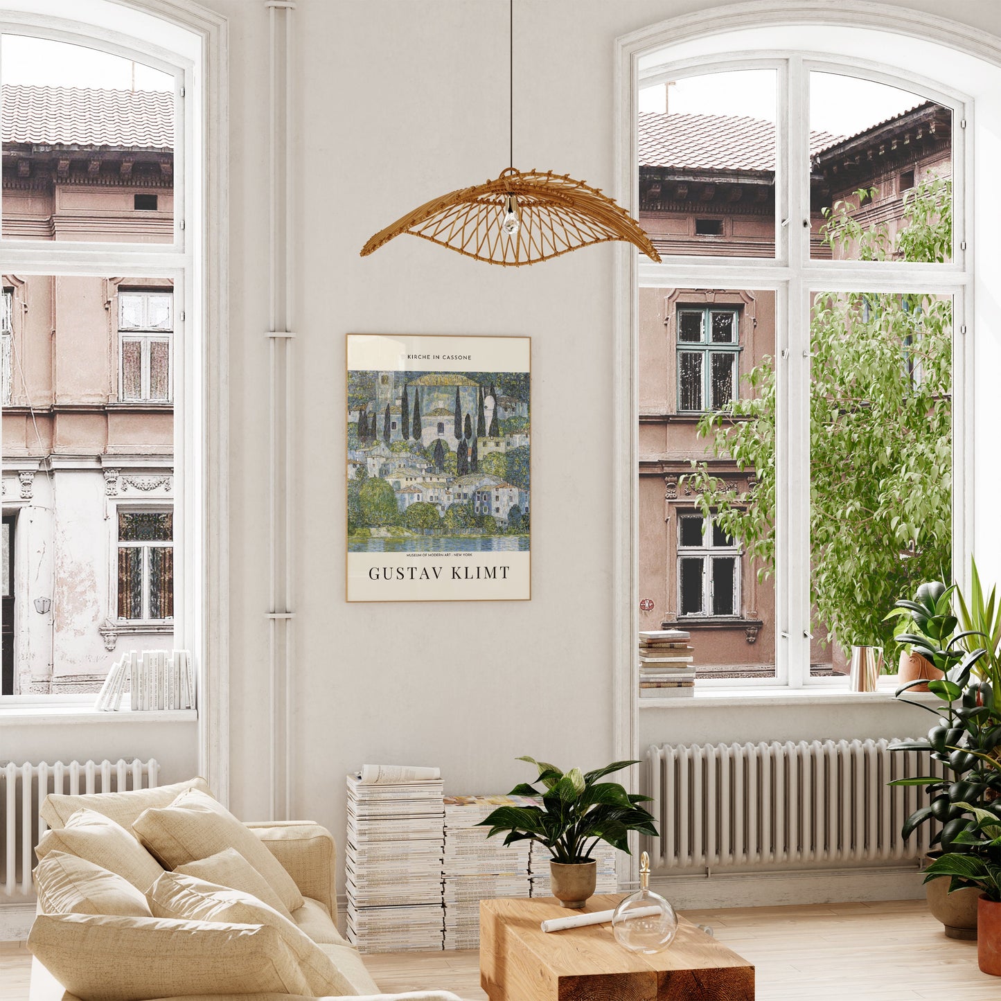 Gustav Klimt Poster - Exhibition Modern Home Decor Poster | Gustav Klimt Print | Klimt Museum Painting | Klimt Living Room Decor | Klimt Art