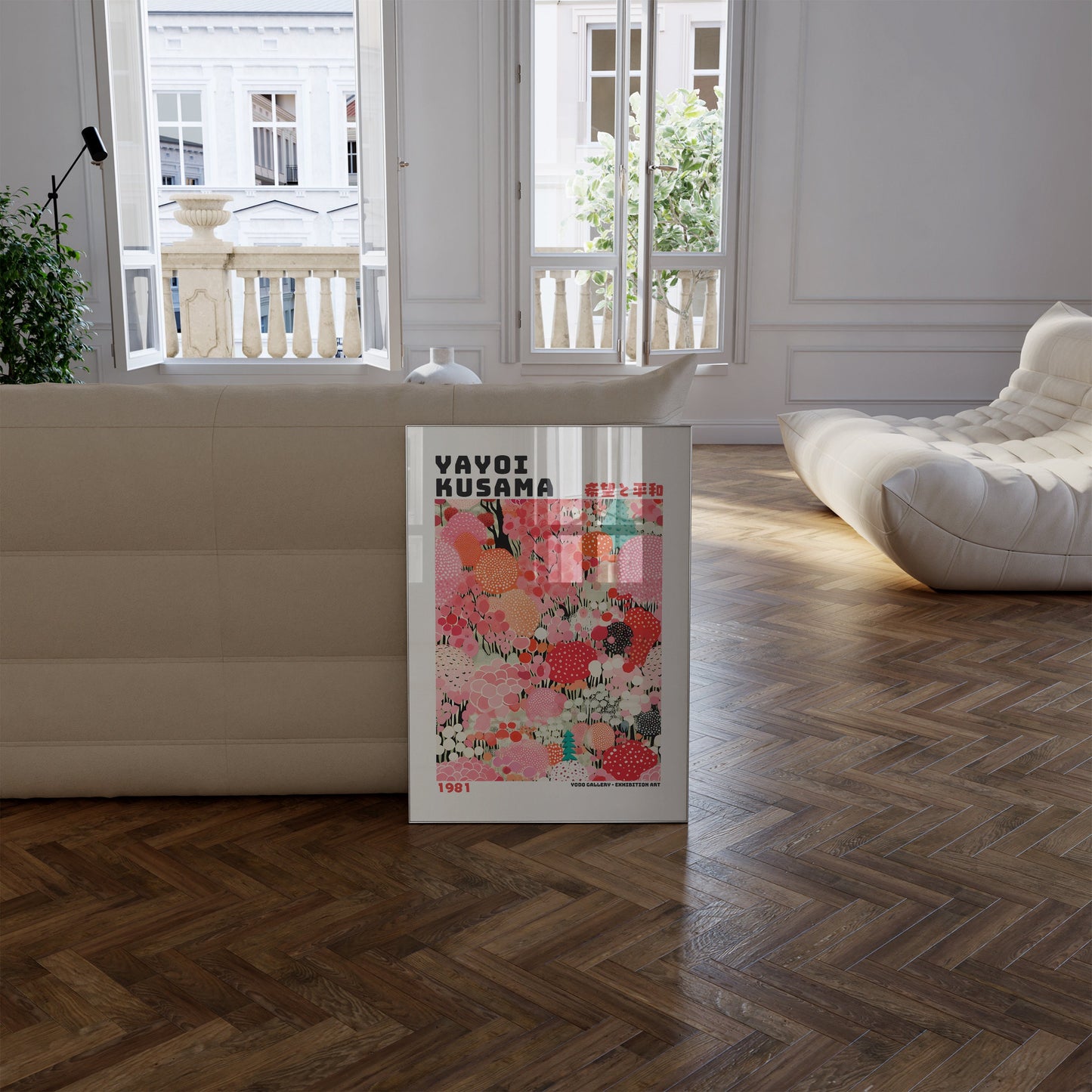 Yayoi Kusama Poster - Abstract Yayoi Kusama Print as Japanese Wall Art - Yayoi Kusama Inspired Japanese Gallery Wall Art - Home Wall Decor