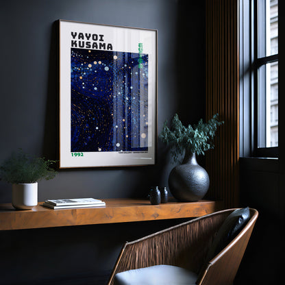Yayoi Kusama Poster - Abstract Yayoi Kusama Print as Japanese Wall Art - Yayoi Kusama Inspired Japanese Gallery Wall Art - Home Wall Decor
