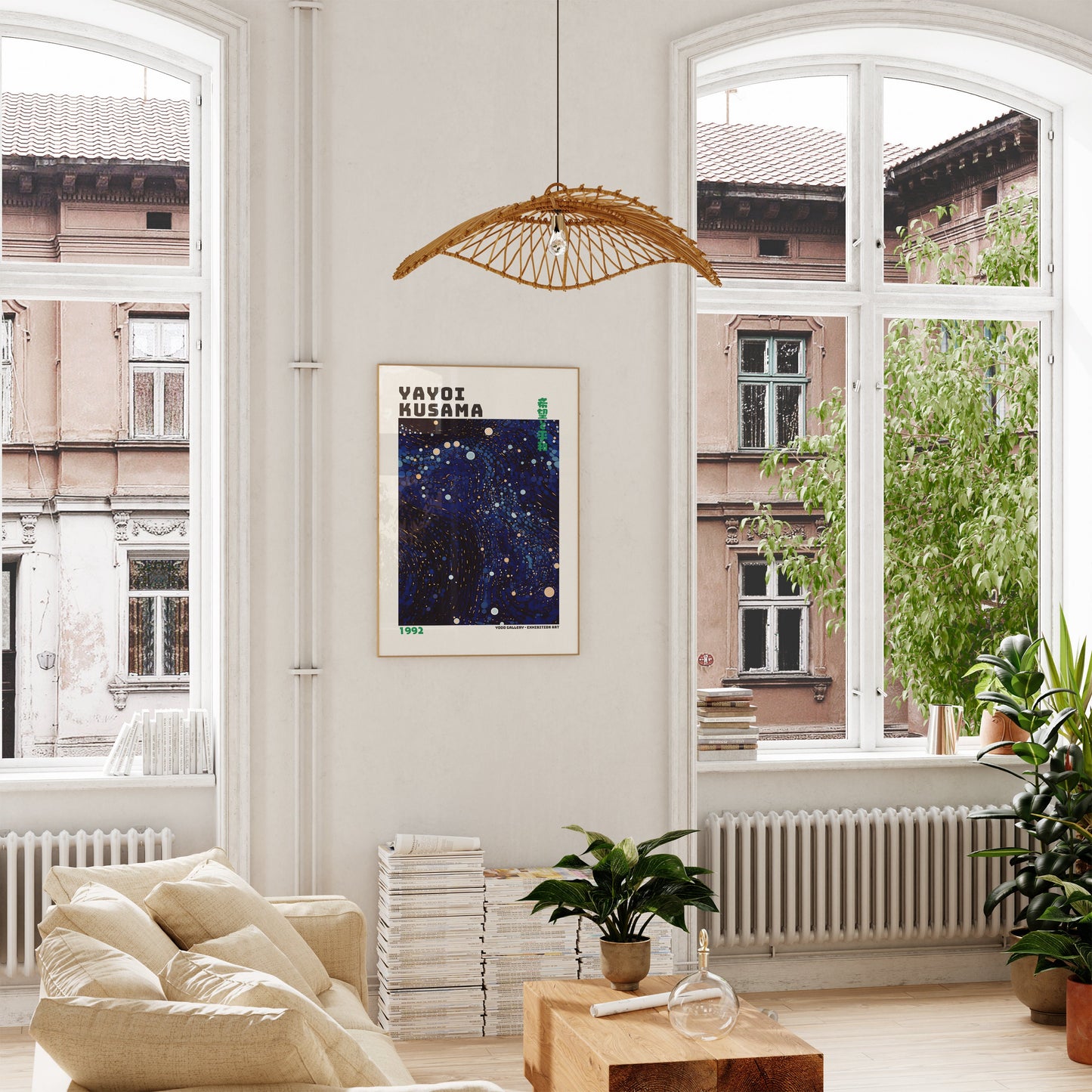 Yayoi Kusama Poster - Abstract Yayoi Kusama Print as Japanese Wall Art - Yayoi Kusama Inspired Japanese Gallery Wall Art - Home Wall Decor