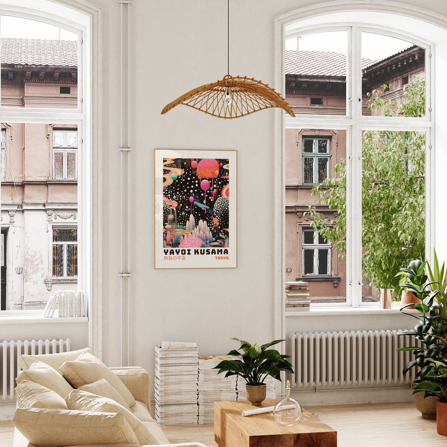 Yayoi Kusama Poster - Abstract Yayoi Kusama Print as Japanese Wall Art - Yayoi Kusama Inspired Japanese Gallery Wall Art - Home Wall Decor