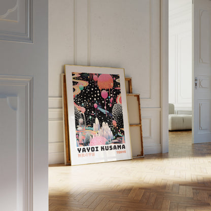 Yayoi Kusama Poster - Abstract Yayoi Kusama Print as Japanese Wall Art - Yayoi Kusama Inspired Japanese Gallery Wall Art - Home Wall Decor