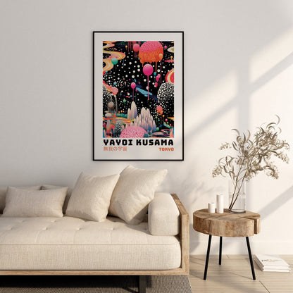 Yayoi Kusama Poster - Abstract Yayoi Kusama Print as Japanese Wall Art - Yayoi Kusama Inspired Japanese Gallery Wall Art - Home Wall Decor