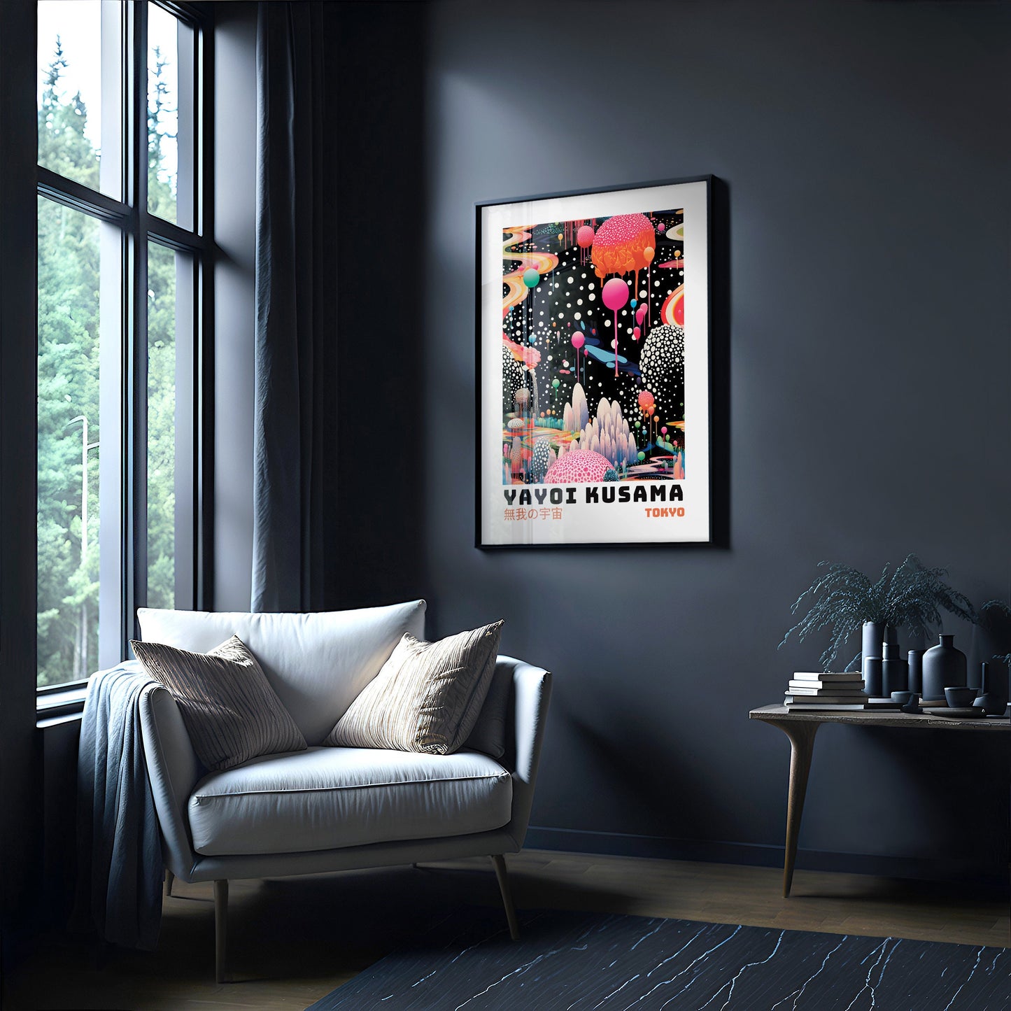 Yayoi Kusama Poster - Abstract Yayoi Kusama Print as Japanese Wall Art - Yayoi Kusama Inspired Japanese Gallery Wall Art - Home Wall Decor