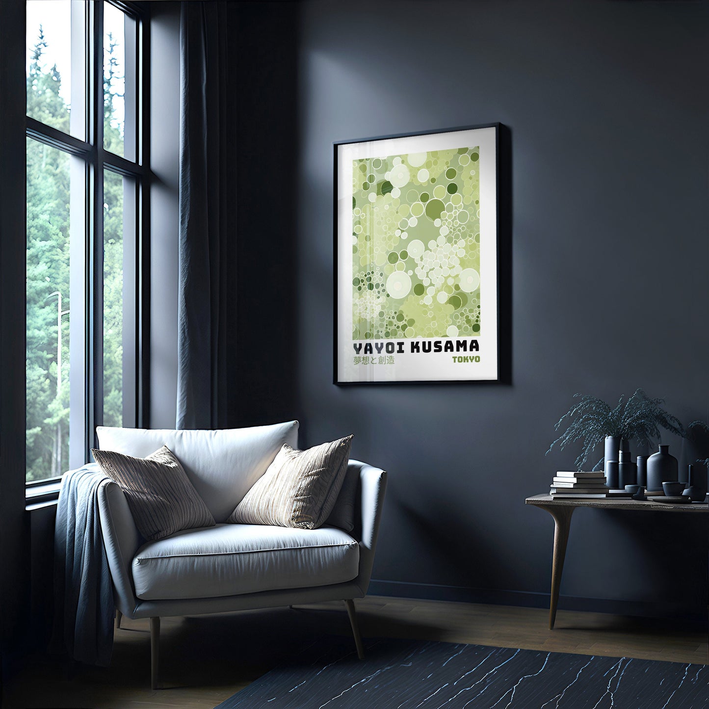 Yayoi Kusama Poster - Abstract Yayoi Kusama Print as Japanese Wall Art - Yayoi Kusama Inspired Japanese Gallery Wall Art - Home Wall Decor