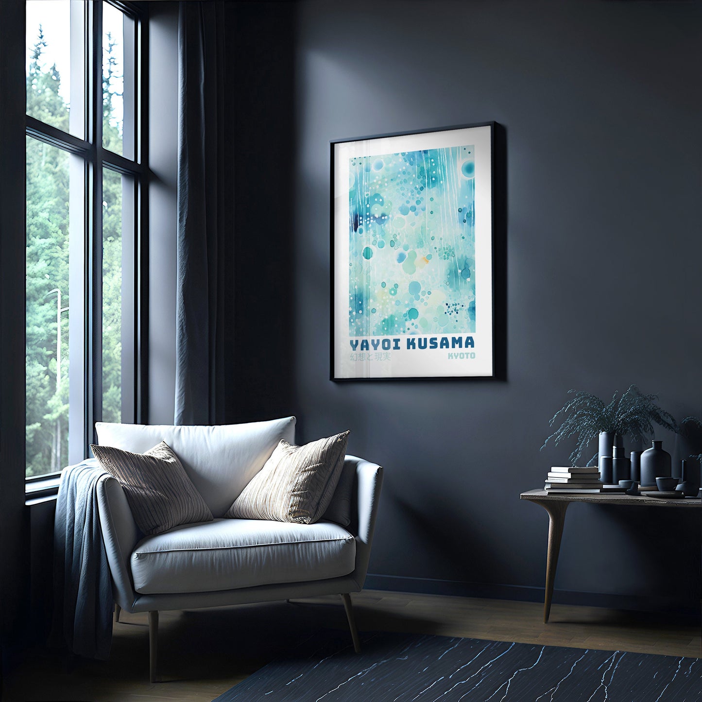Yayoi Kusama Poster - Abstract Yayoi Kusama Print as Japanese Wall Art - Yayoi Kusama Inspired Japanese Gallery Wall Art - Home Wall Decor