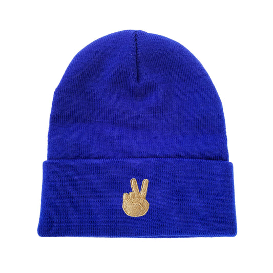 Peace Sign Embroidered Beanie peace symbol beanie hat sign hand beanie Winter Hat