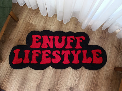 Custom Sign Name Tufted Rug, Custom Beauty Salon Logo,  Aesthetic Home Decor,  Best Friend Birthday Gifts