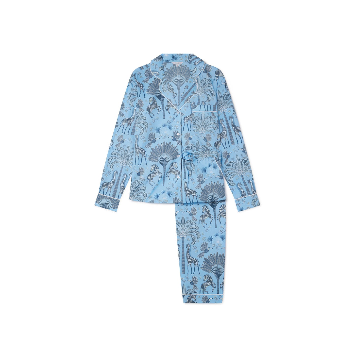 Women's Organic Cotton Pyjama Set | Travel-Inspired Sleepwear | Eco-Friendly Lounge Pants & Top | Soft Comfy PJs Gift for Her